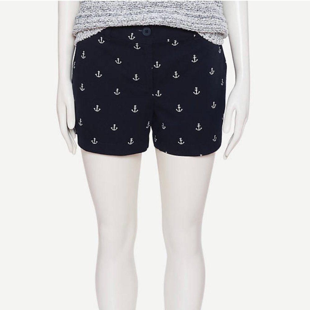 Loft Anchor Twill Shorts